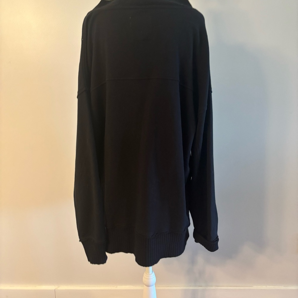 Aerie Black Getaway Cardigan Sweatshirt Size Large NWT - Picture 3 of 16